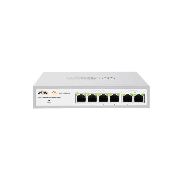 Witek 4 port PoE Gigabit - Switch för övervakningskameror